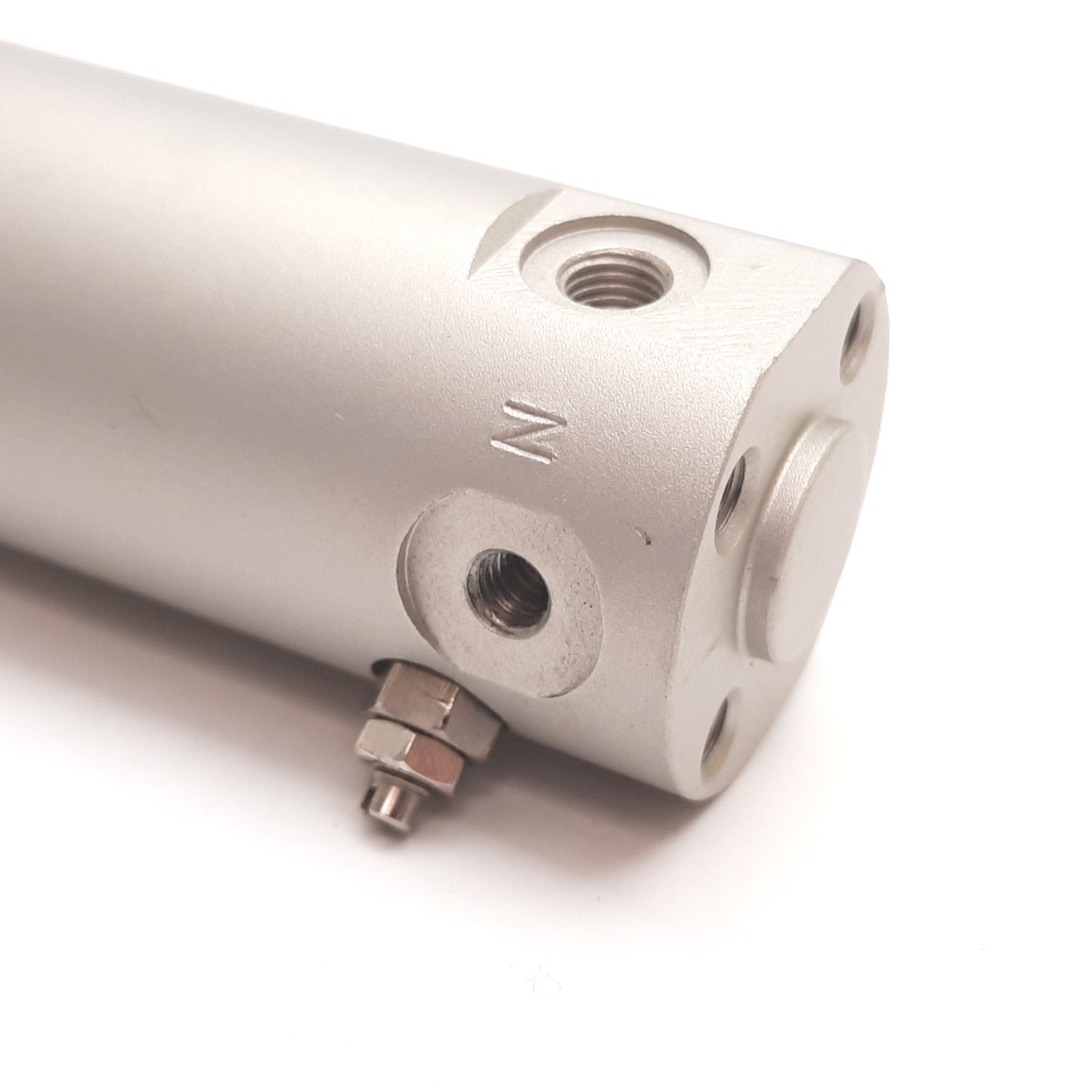Used SMC NCGBA25-0300 Pneumatic Cylinder, Bore: 1", Stroke: 3", Ports: 10-32