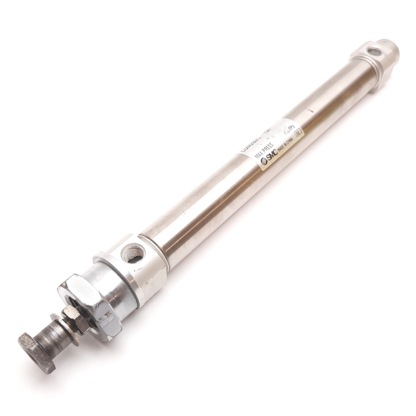 Used SMC CDM2B20-150 Pneumatic Cylinder, Bore: 20mm, Stroke: 150mm, Ports: Rc1/8
