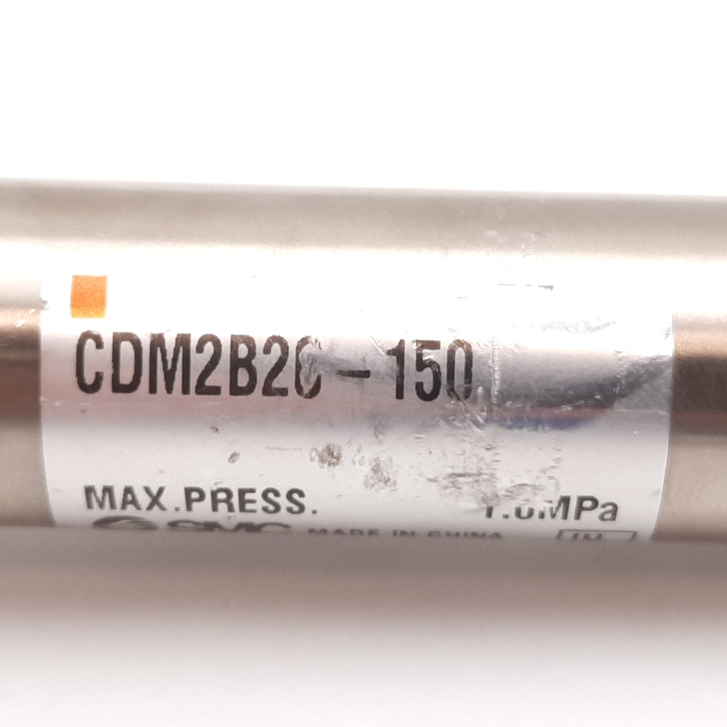 Used SMC CDM2B20-150 Pneumatic Cylinder, Bore: 20mm, Stroke: 150mm, Ports: Rc1/8