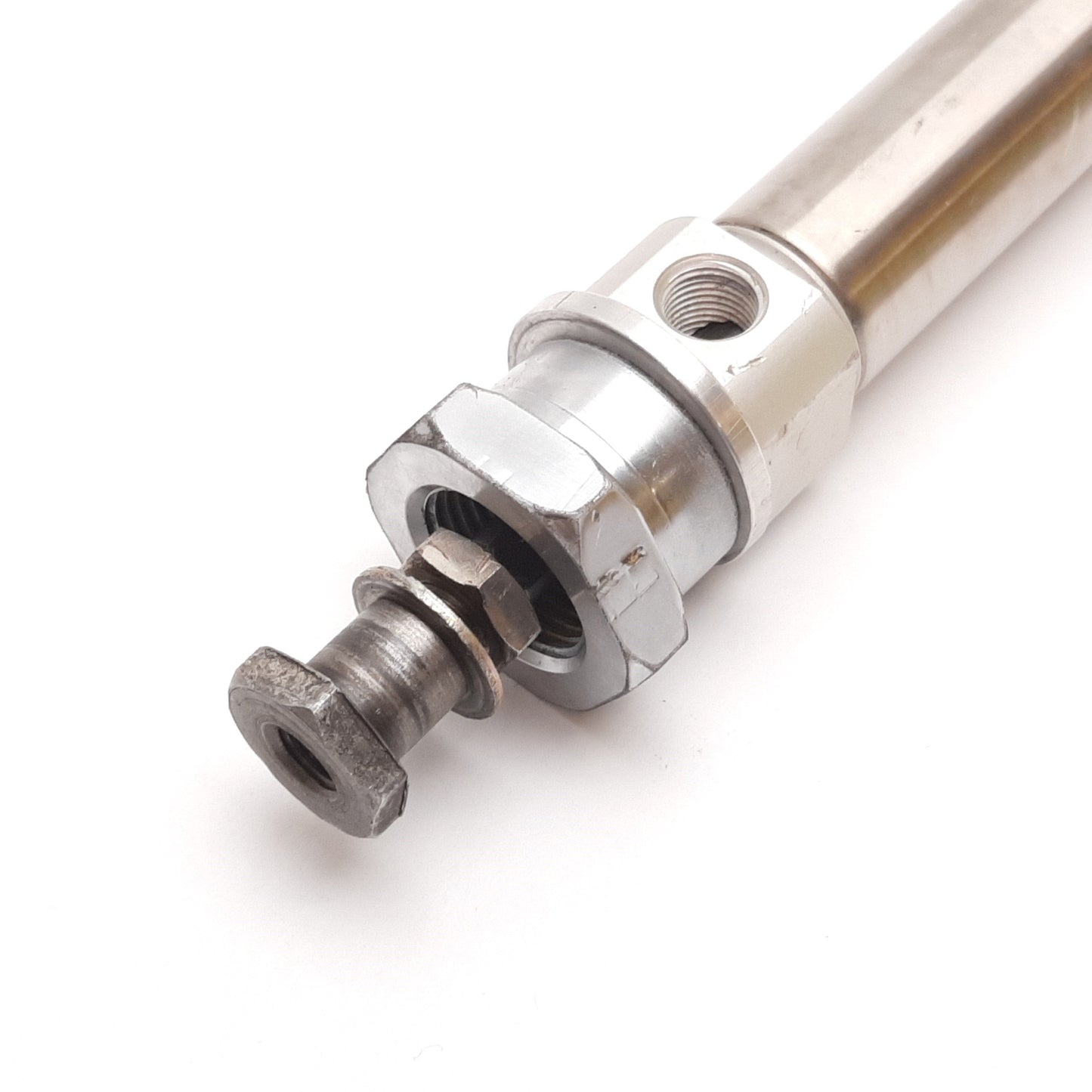 Used SMC CDM2B20-150 Pneumatic Cylinder, Bore: 20mm, Stroke: 150mm, Ports: Rc1/8