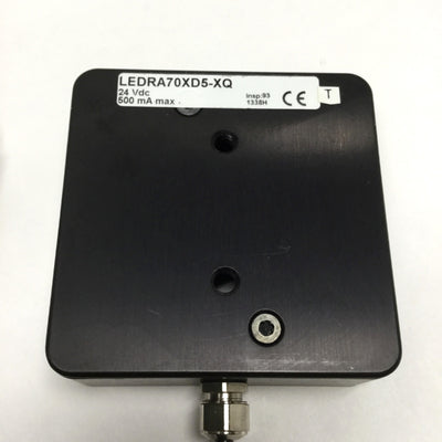 Used Banner LEDRA70XD5-XQ 70mm Machine Vision Area Light High Intensity Red LED 24VDC