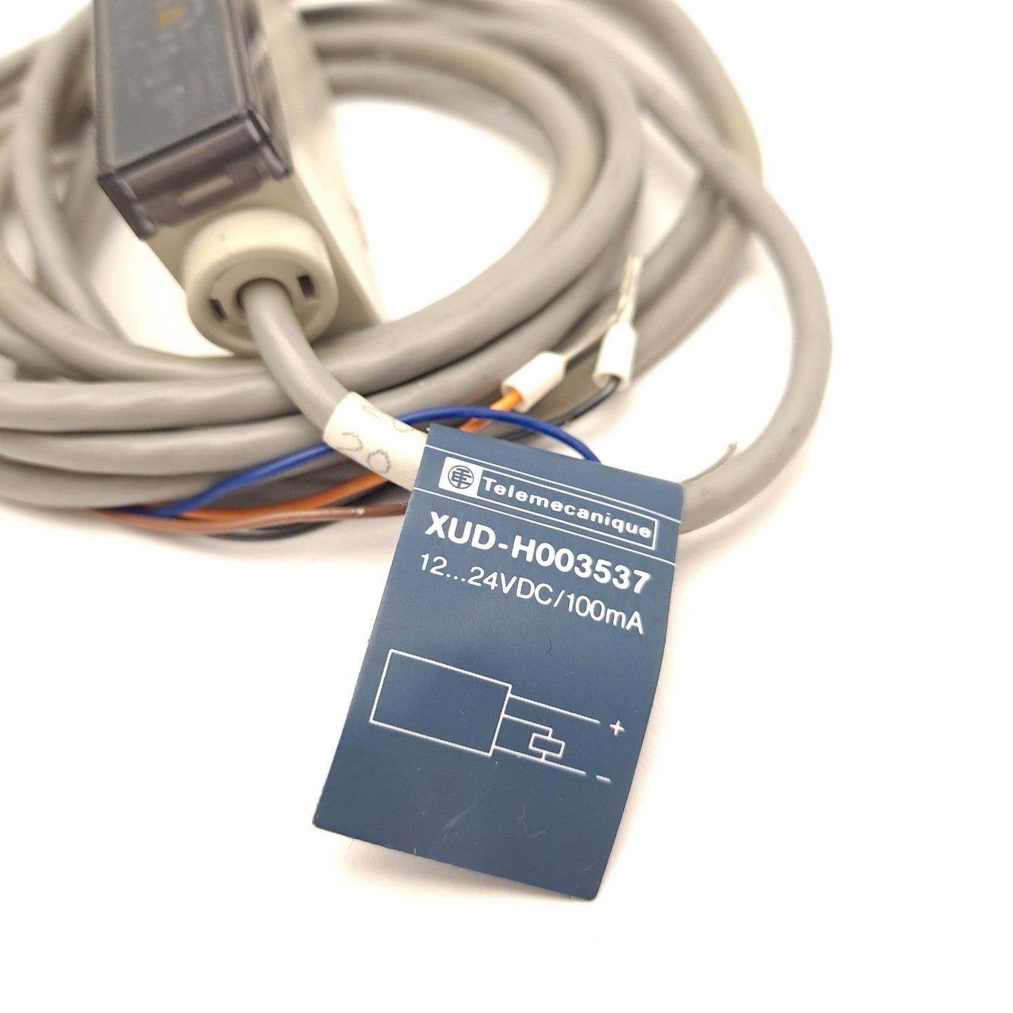 Used Telemecanique XUD-H003537 Photoelectric Fiber Optic Sensor /Amp. 12-24 VDC