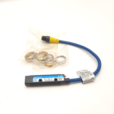 Used EATON 14102AQD03 Photoelectric Sensor NPN 7.6m Max Volt. 20-264 VAC or 15-30 VDC