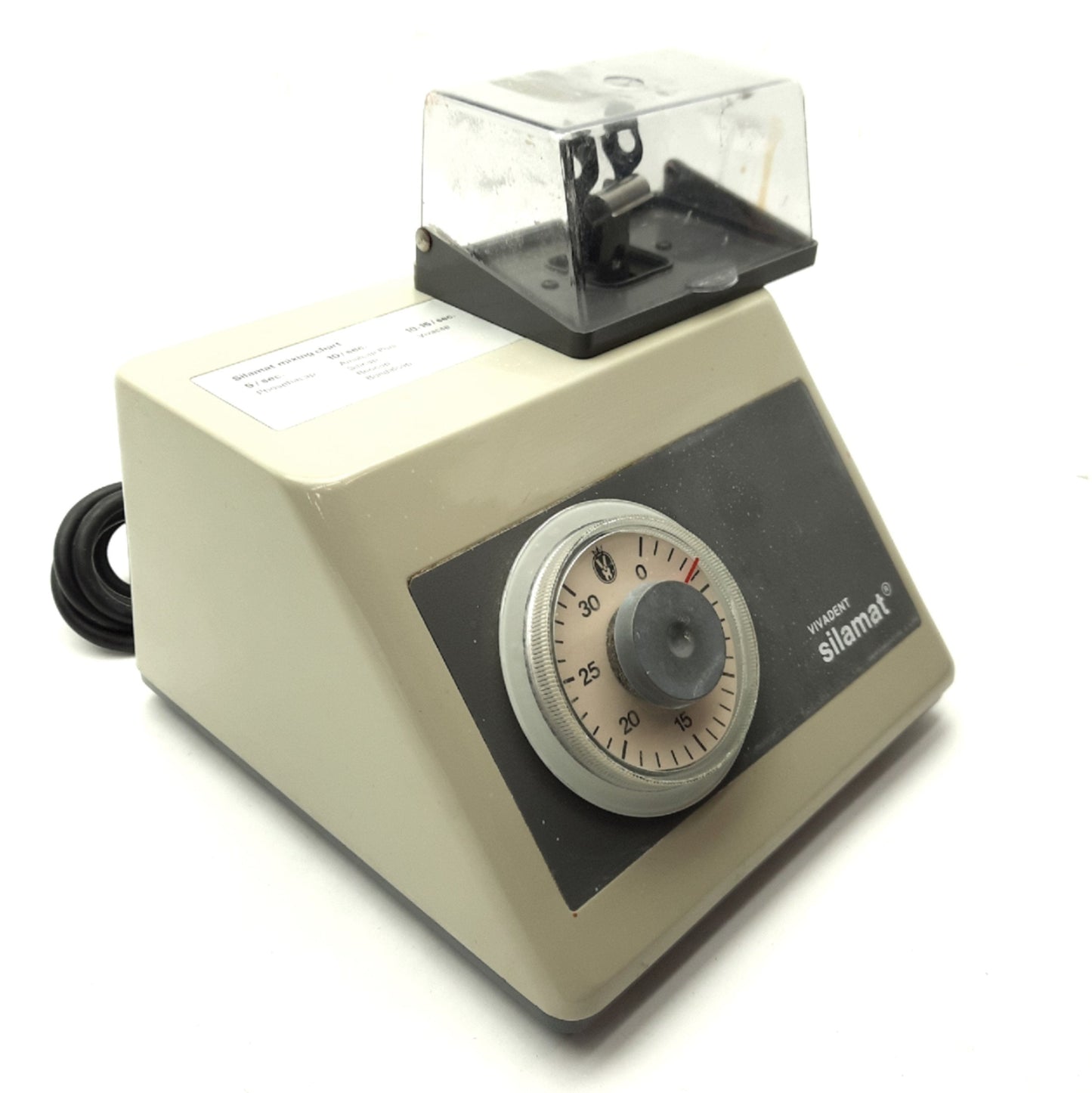 Used Vivadent Silamat S3 Dental Amalgamator Capsule Mixer/Shaker 0-30 Sec 110VAC 60Hz