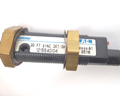 Used Eaton 12155AD04 Photoelectric Sensor .15"-20' Range SSR 20-132 VAC or 10-30 VDC