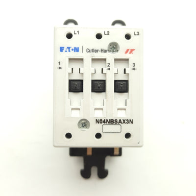 Used Eaton Cutler Hammer N04NBSAX3N Contactor, 3-Pole 600VAC 9A *No Coil Controller*