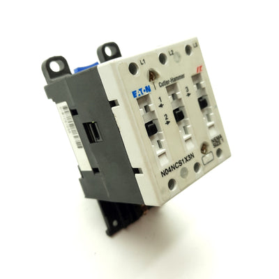 Used Eaton Cutler Hammer N04NCS1X3N Contactor, 3-Pole 600VAC 27A *No Coil Controller*