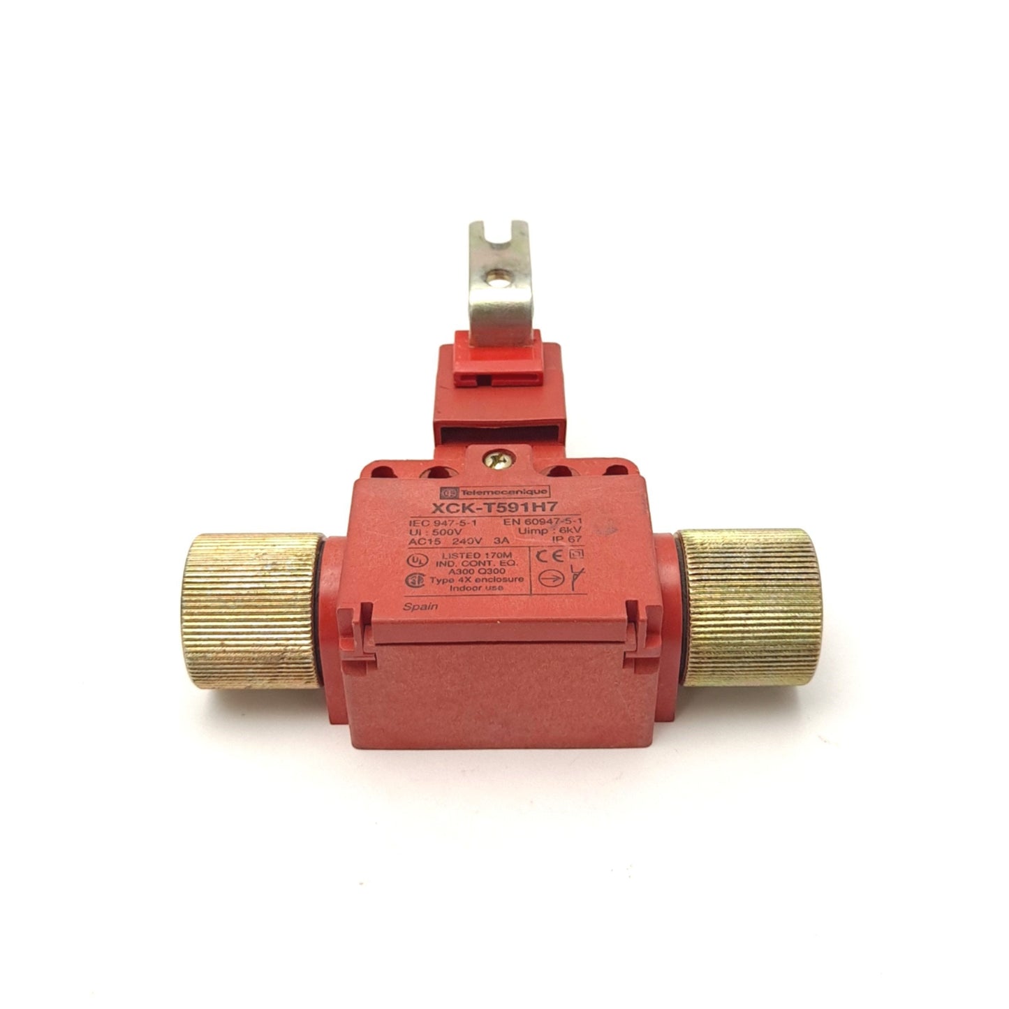 Used Telemecanique XCK-T591H7 Safety Disconnect Switch 240 VAC 3 Amp 1/2 NPT W/Key