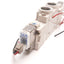 Used SMC SY7220-5LZD-02 Solenoid Valve, 2-Position 5-Port, 24VDC, 0.1-0.7MPa