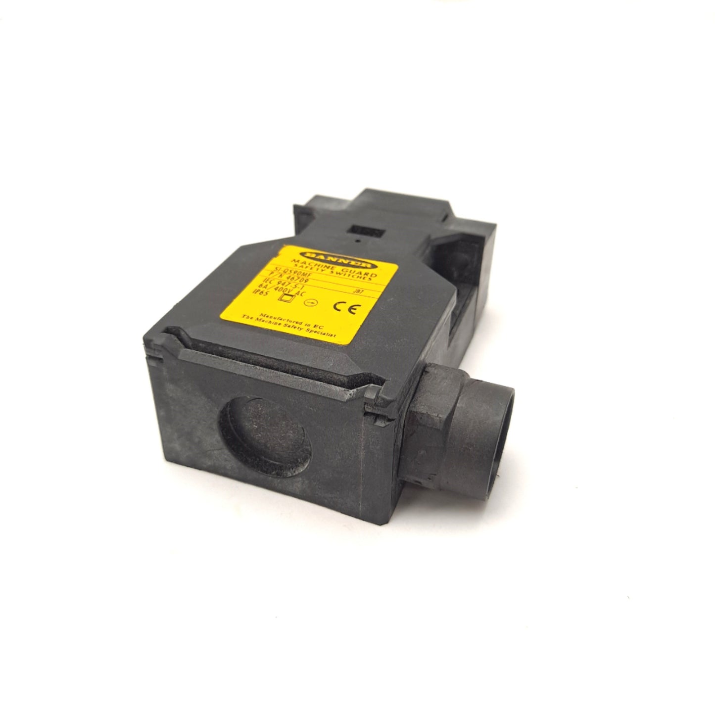 Used Banner SI-QS90MF Safety Interlock Door Switch 400 VAC 6 A 2 NC 1 NO ( No Key )