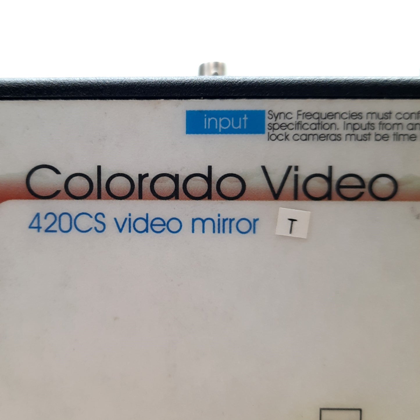 Used Colorado Video 420CS Video Mirroring Device, NTSC, 2x BNC, 5VDC