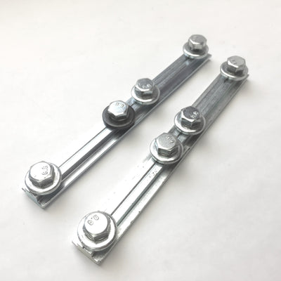 Used Lot of 2 Bosch Rexroth 3842528746 Profile Connector 180mm Length, 10mm Slot, N10