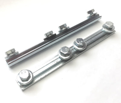 Used Lot of 2 Bosch Rexroth 3842528746 Profile Connector 180mm Length, 10mm Slot, N10