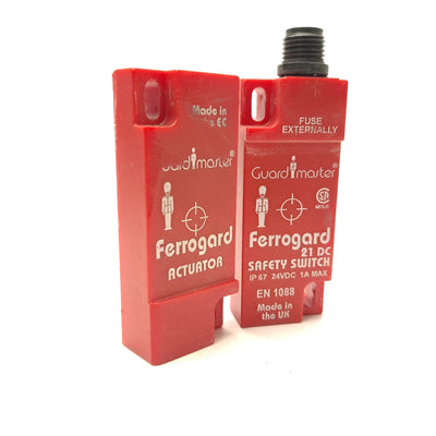 Used Allen Bradley 440N-G02099 Safety None Contact Switch 6 Pin 24 VDC 1A 2 NC 1 NO