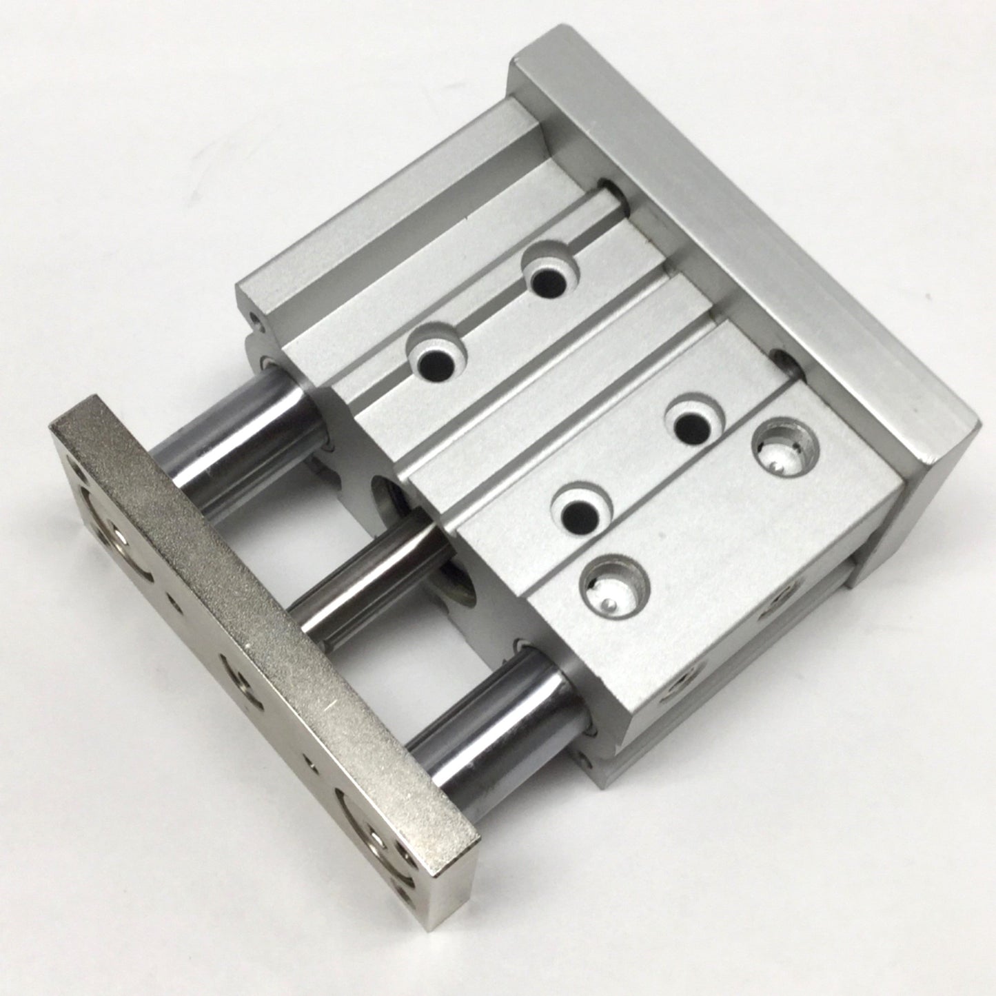 Used SMC MGPM25-20Z Compact Guide Cylinder, Slide Bearing, 25mm Bore, 20mm Stroke