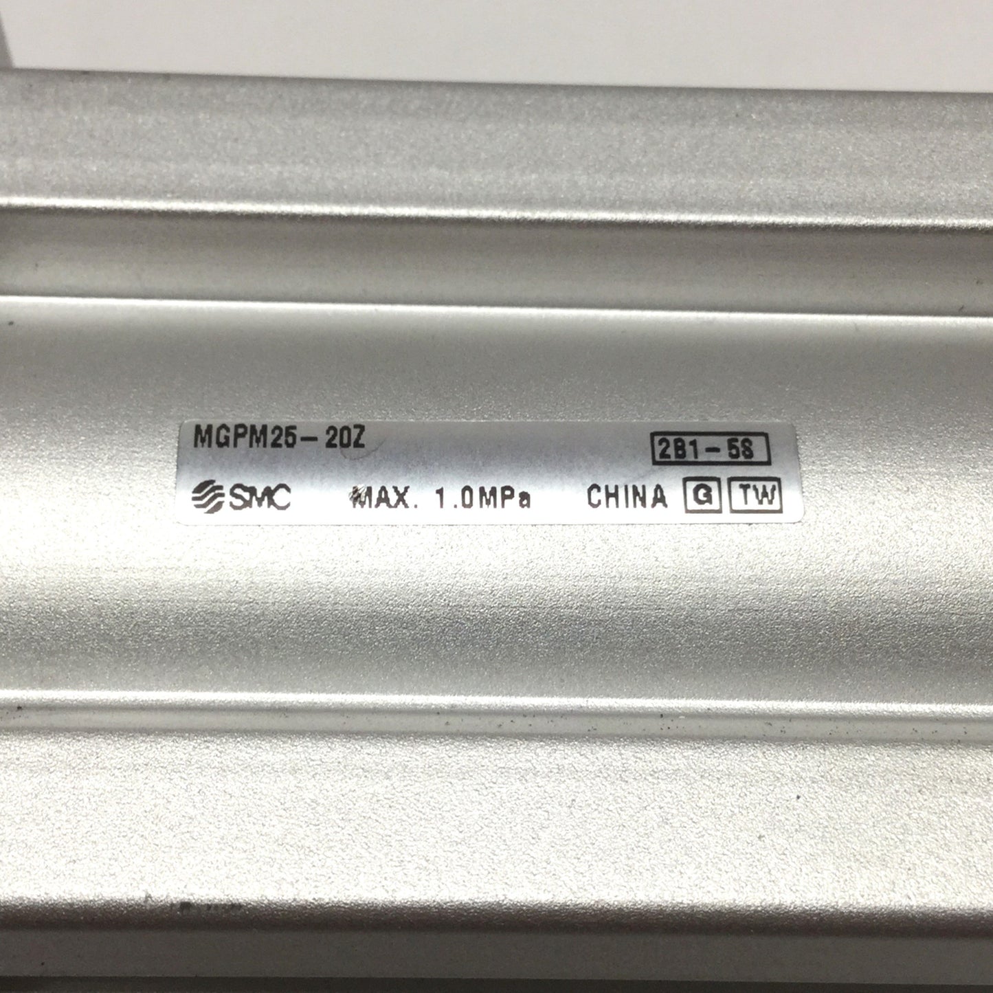 Used SMC MGPM25-20Z Compact Guide Cylinder, Slide Bearing, 25mm Bore, 20mm Stroke