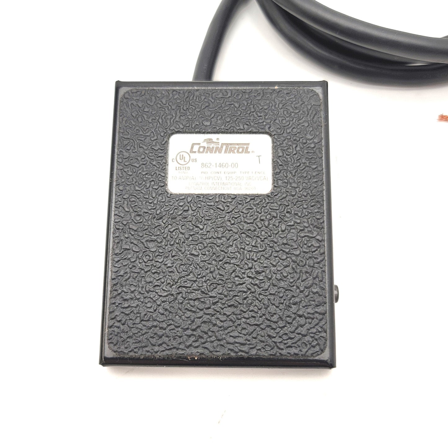 Used Conntrol 862-1460-00 Ergonomic Light Duty Foot Switch 125-250VAC, 1/3HP, 10A