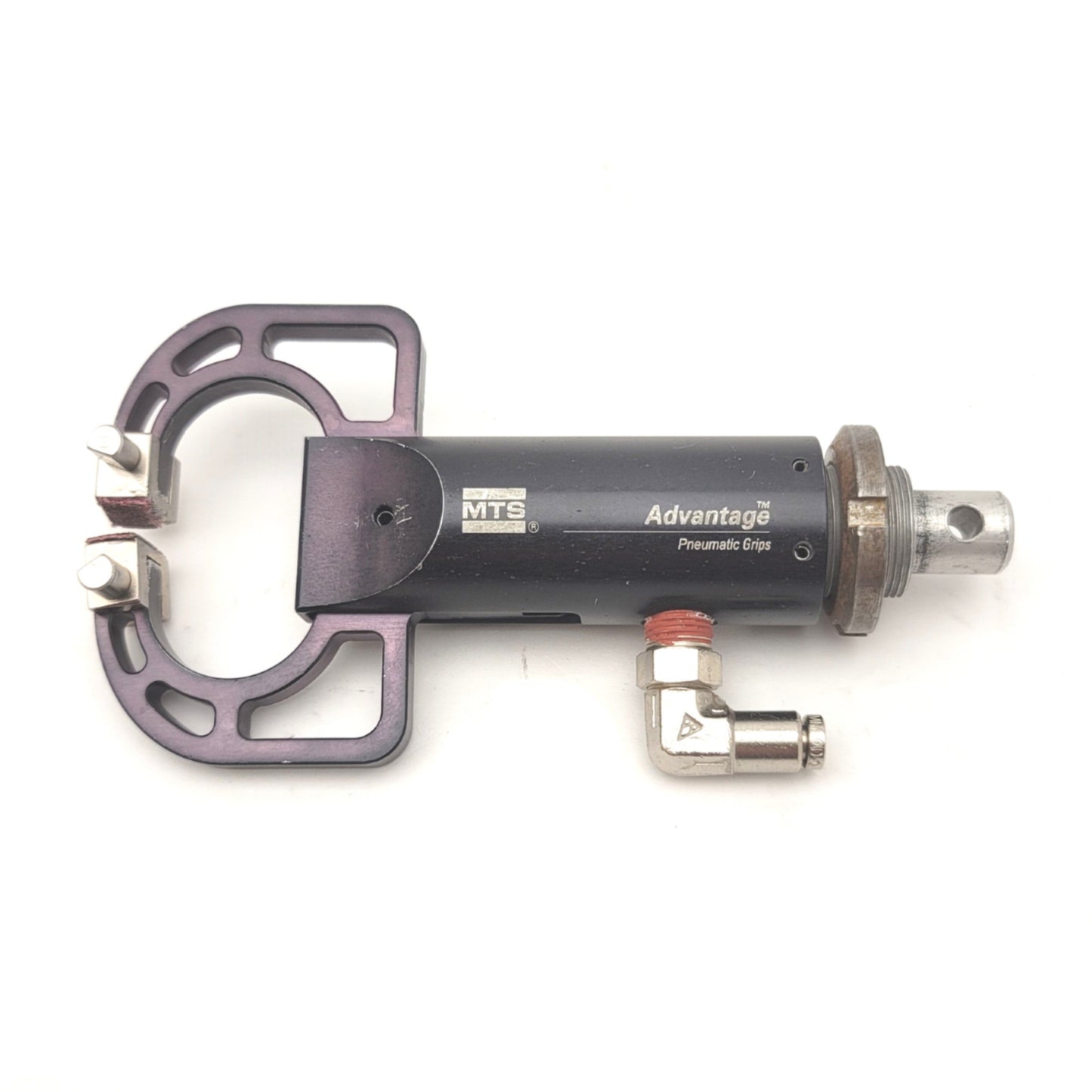 Used Pair Of MTS 100-032-017 Advantage Pneumatic Grips For Low-Force Tensile Testing