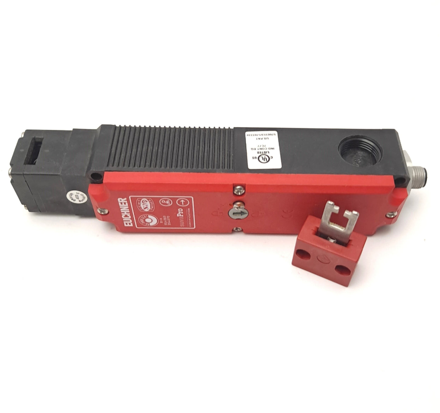 Used EUCHNER TP3-537A024-M12P6 Safety Interlock Switch 24VDC/AC 4 A 1NC/1NO W/Key