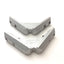 Used Lot of 2 80/20 3364 Aluminum 90 Degree Inside Corner Connector, 15/40 Series