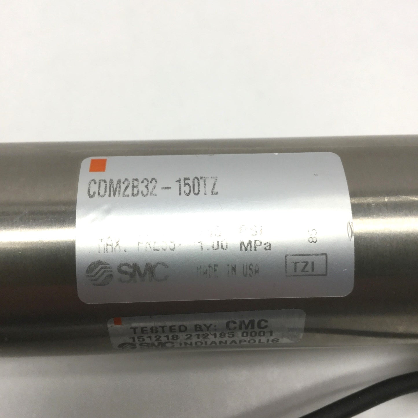 Used SMC CDM2B32-150TZ Single-Acting Spring Extend Cylinder, 32mm Bore, 150mm Stroke