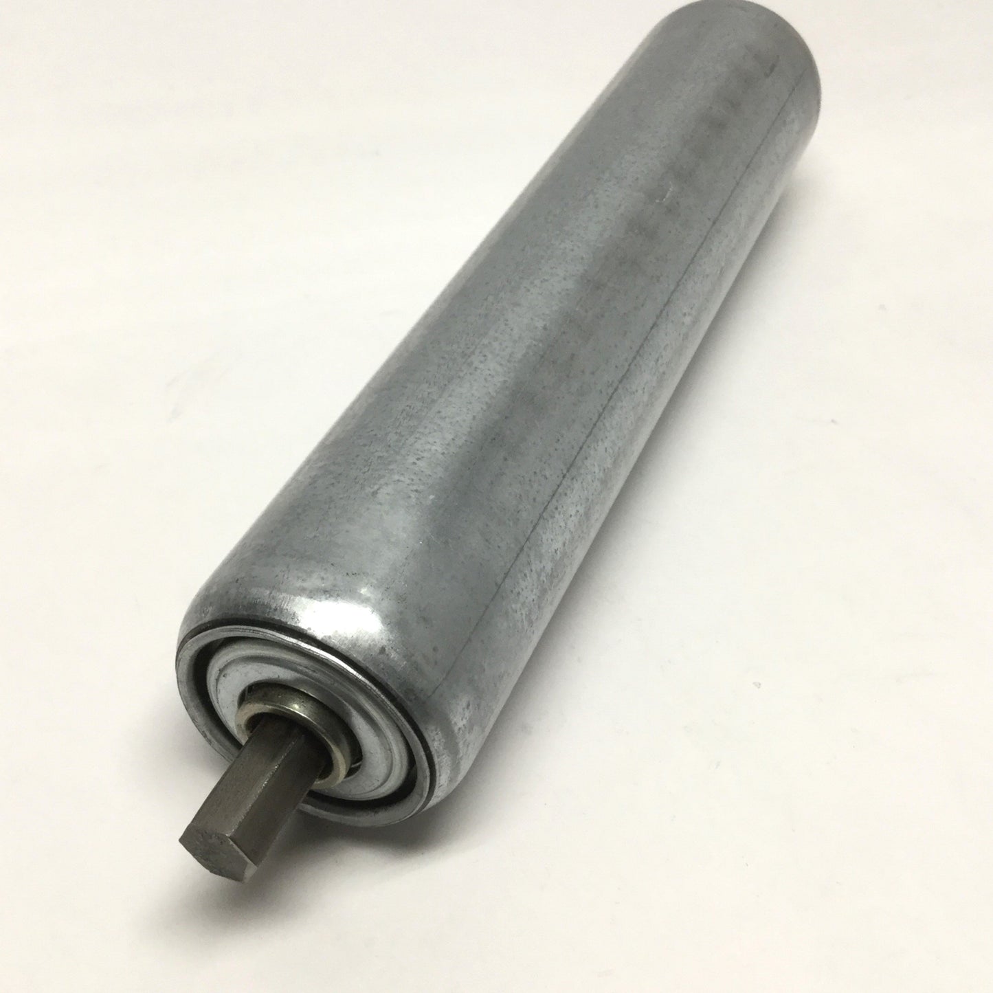 Used Pro-Hawk TB1775 Gravity Conveyor Roller Ø1.9" x 9" Frame 7/16" Hex Axle w/Spring