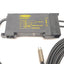 Used Banner D12EN6FP Fiber Optic Sensor, Red LED, NPN, 5-Wire, 10-30VDC w/Fiber