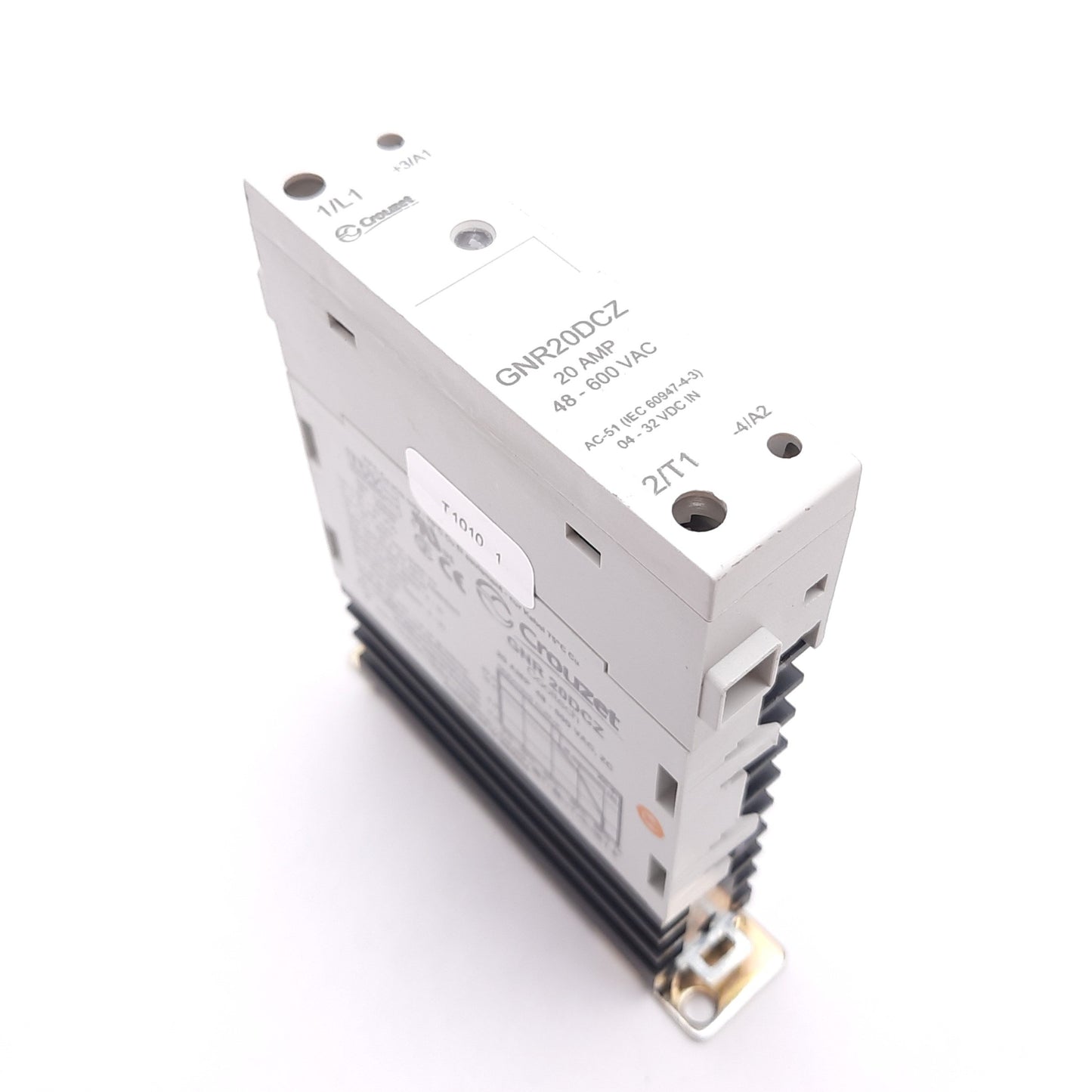 Used Crouzet GNR20DCZ Solid State Relay, Input: 4-32VDC, Output: 48-600VAC 20A