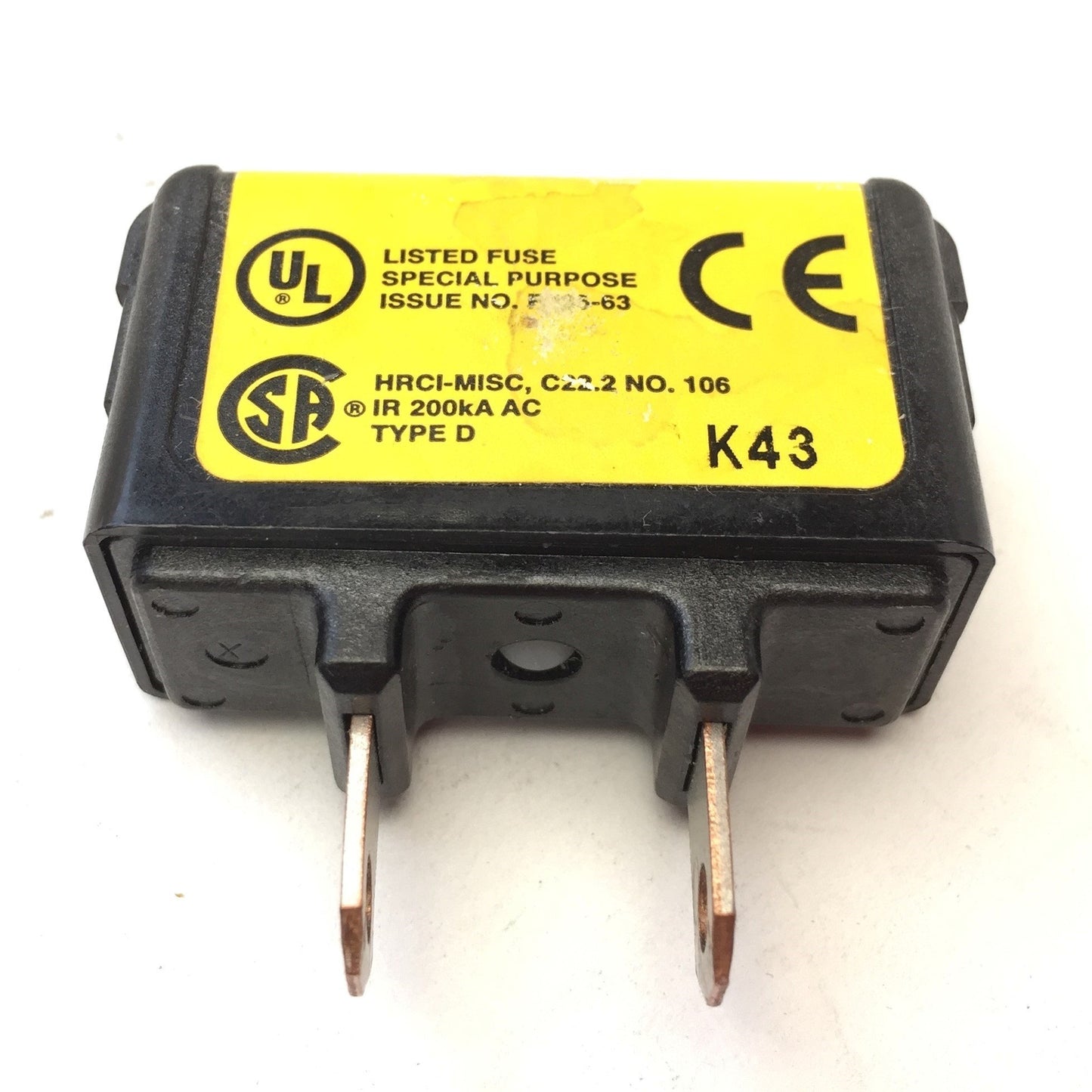 Used BUSSMANN TCF20 CUBE Fuse Dual Element Time-Delay Current Limiting Fuse 20A 600V