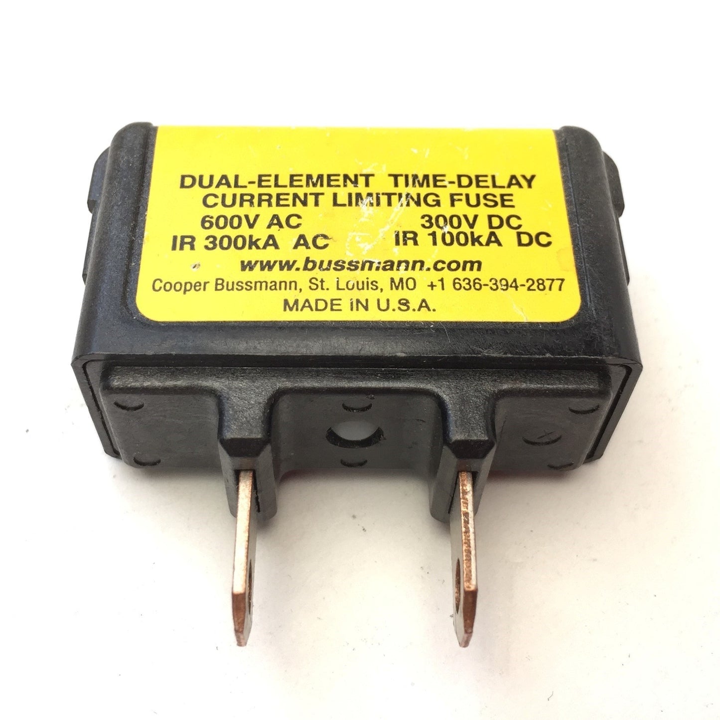 Used BUSSMANN TCF20 CUBE Fuse Dual Element Time-Delay Current Limiting Fuse 20A 600V