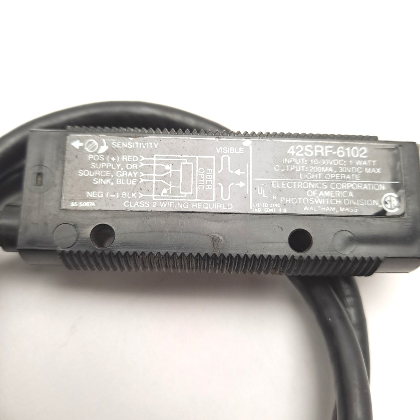 Used Allen Bradley 42SRF-6102 Photoswitch Photoelectric Sensor 10-30 VDC NPN/PNP