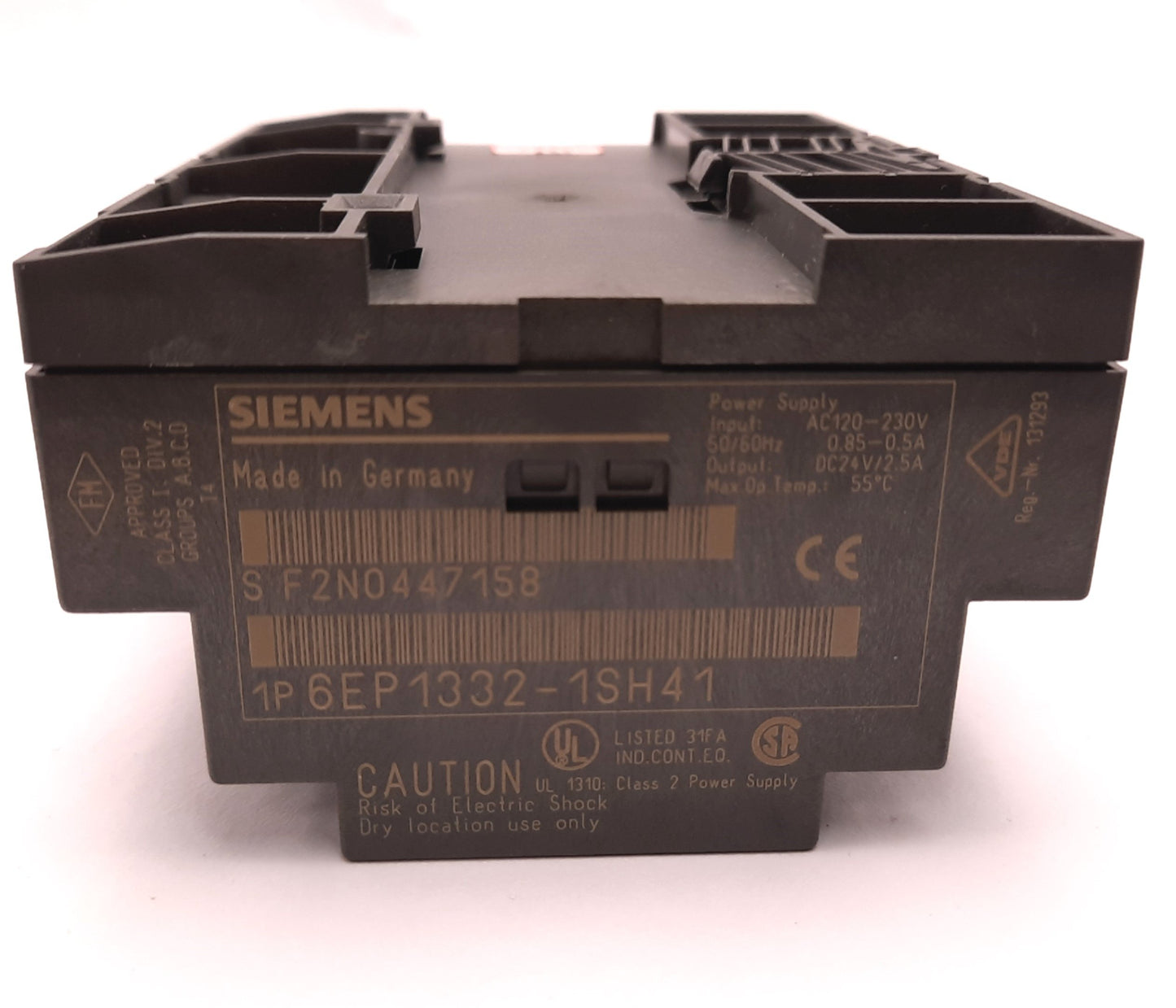 Used Siemens 6EP1-332-1SH41 Class 2 Power Supply AC 120/240V IN, DC 24V/2.5A OUT