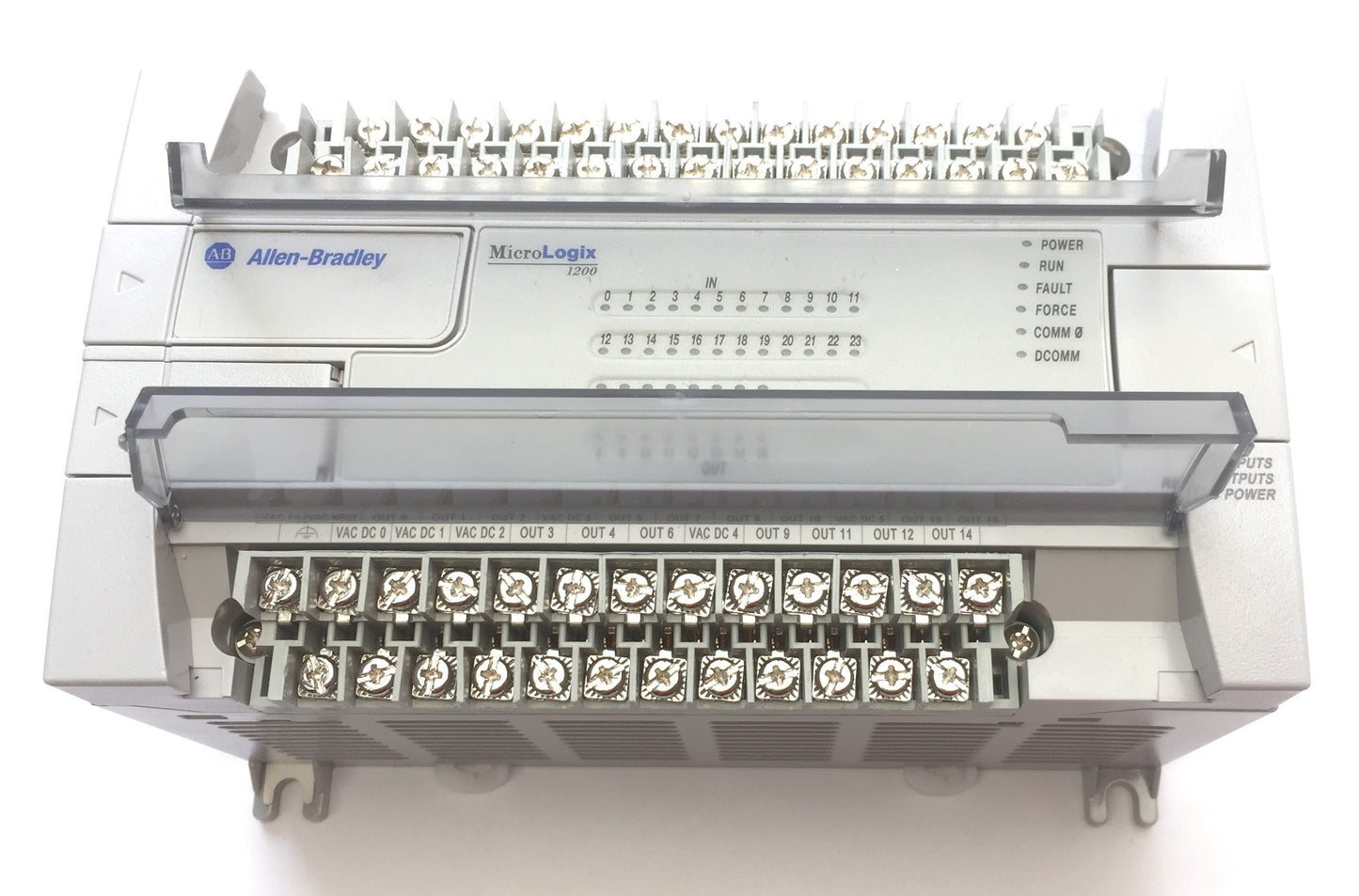 Used Allen Bradley 1762-L40BWA Ser C Rev I FRN 12 MicroLogix 1200 PLC Controller, 24V