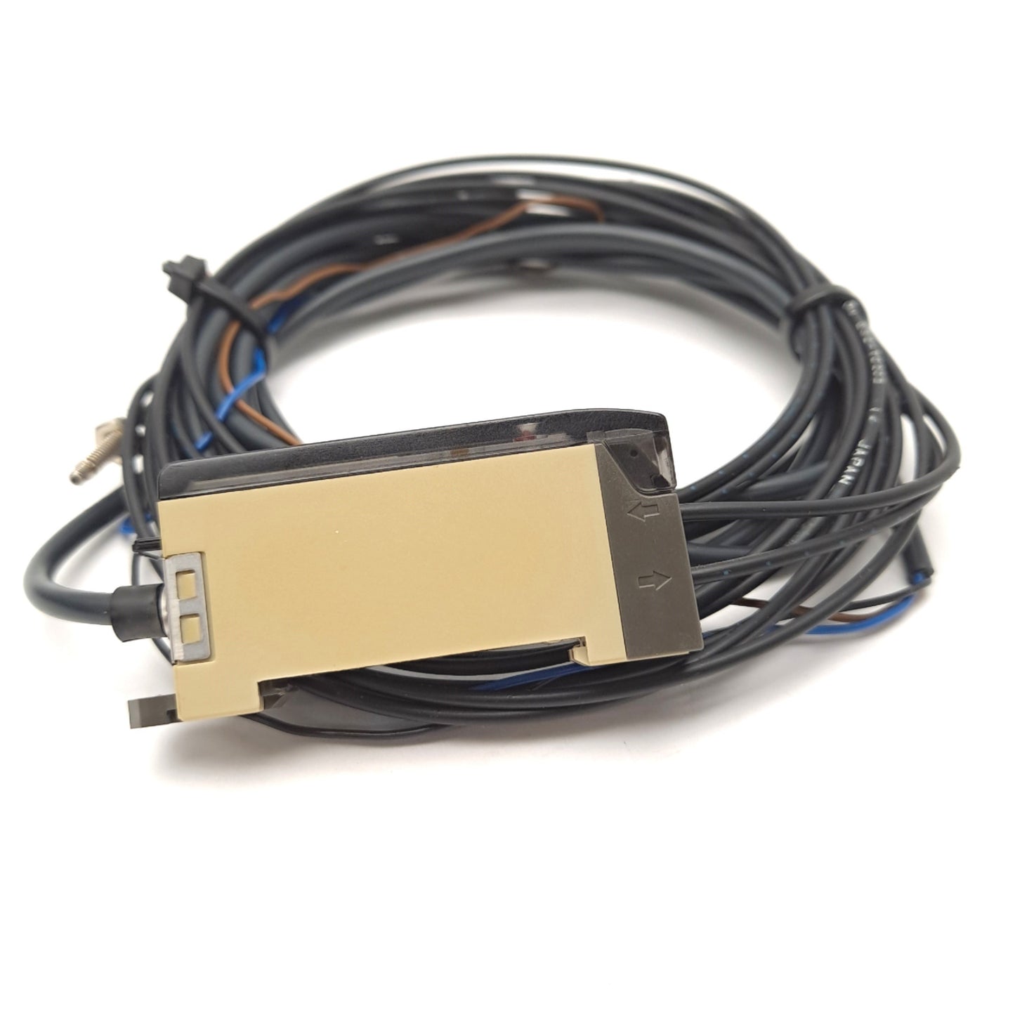 Used Omron E3X-A41 Photoelectric Sensor 10-30 VDC PNP 35mA Max W/ Fiber Optic Cables