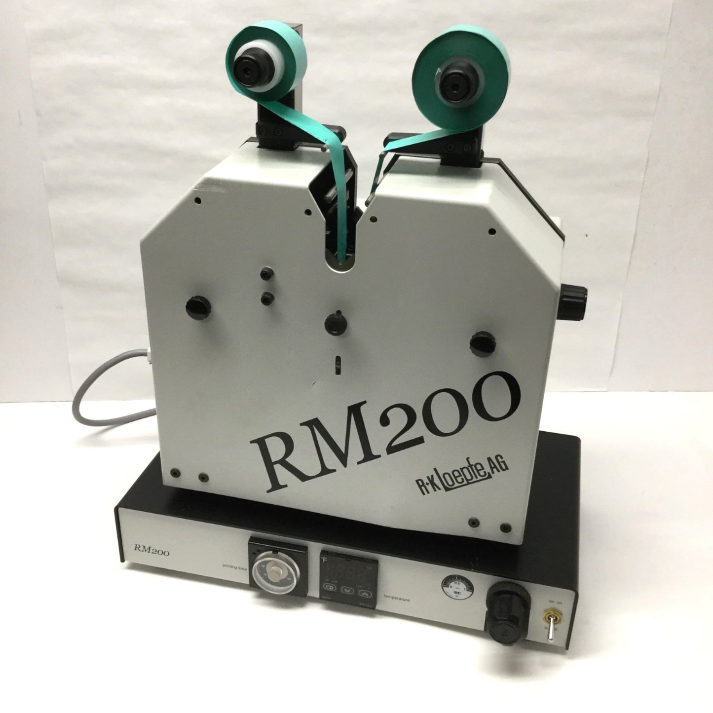 Used Loepfe RM200 Hot Stamping Cable Marking Wire Coloring Unit, Ø2-20mm, 115/230VAC