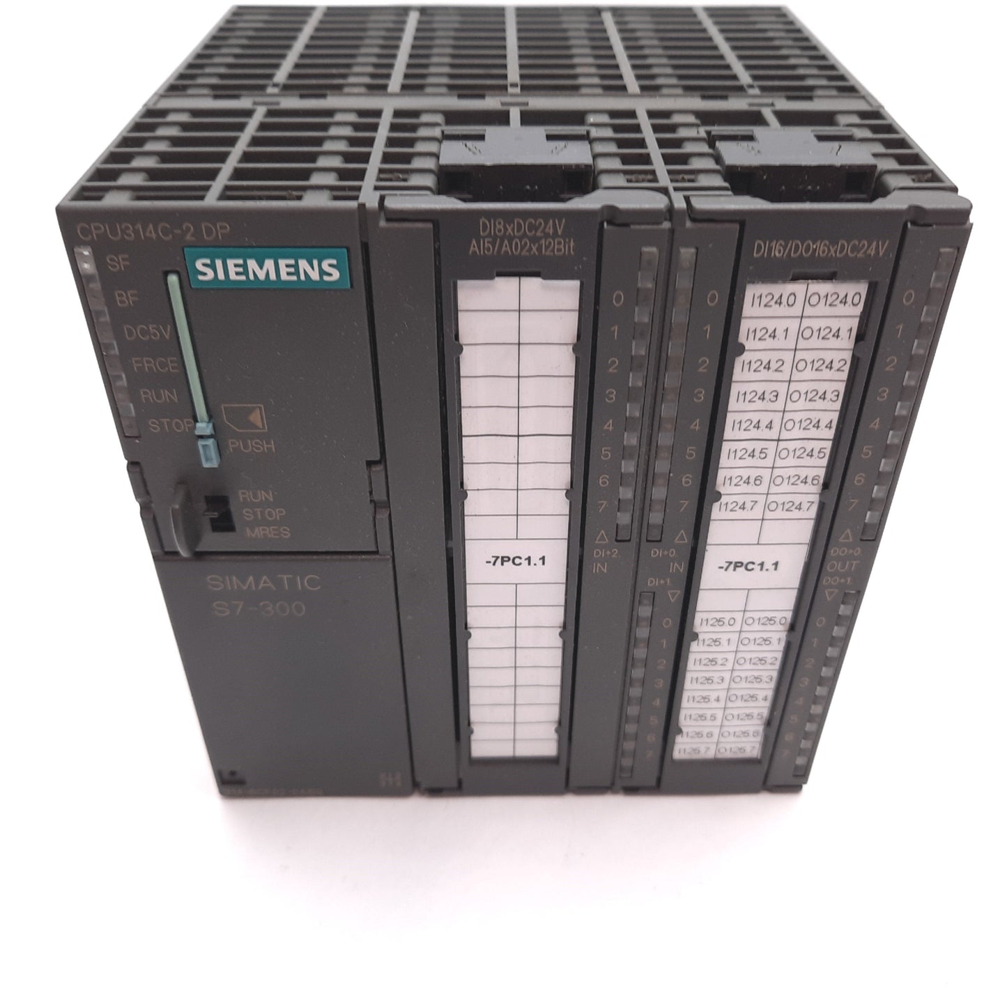 Used Siemens 6ES7 314-6CF02-0AB0 Simatic Compact CPU, 24xDI 12xDO 4xAI 2xAO