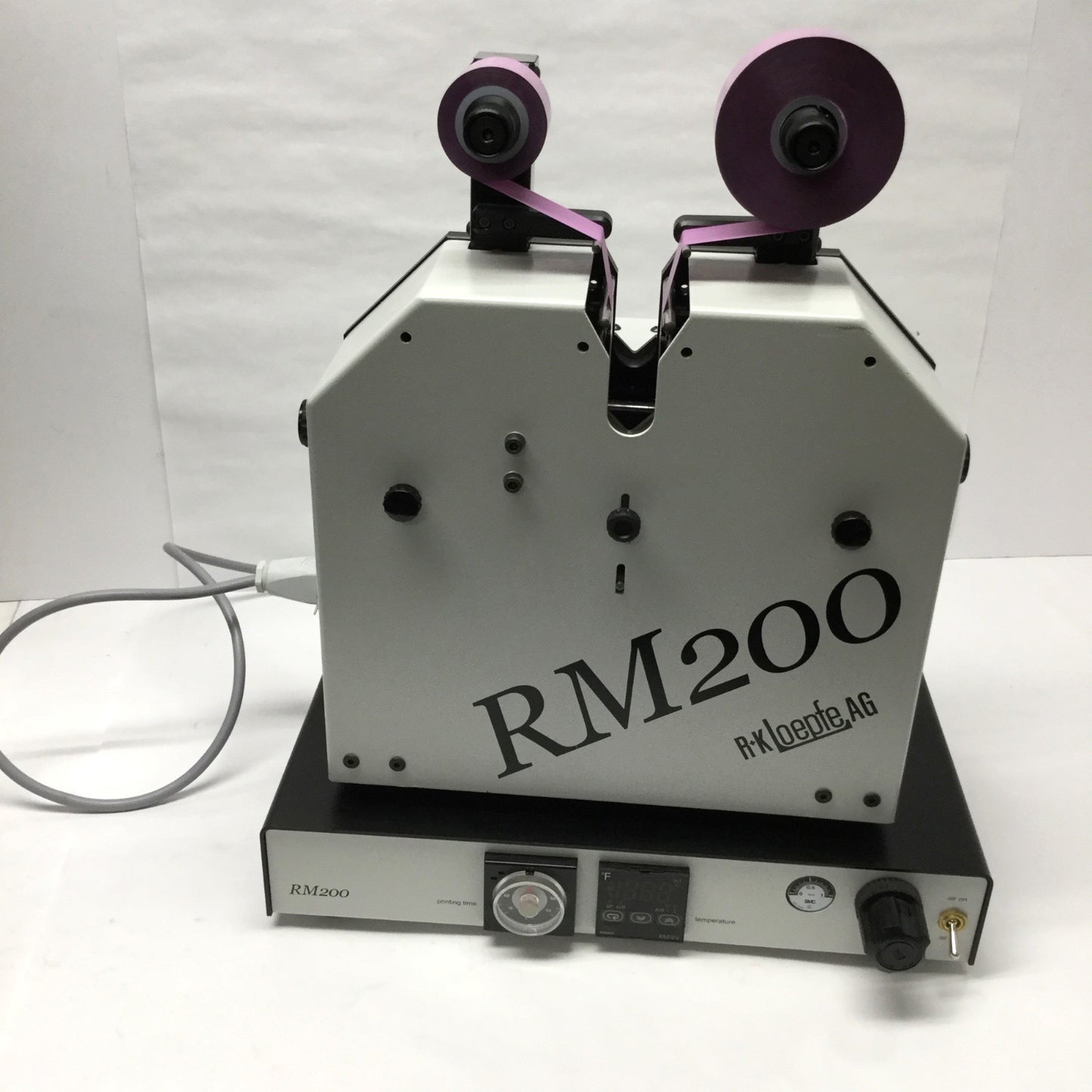 Used Loepfe RM200 Hot Stamping Cable Marking Wire Coloring Unit, Ø2-20mm, 115/230VAC