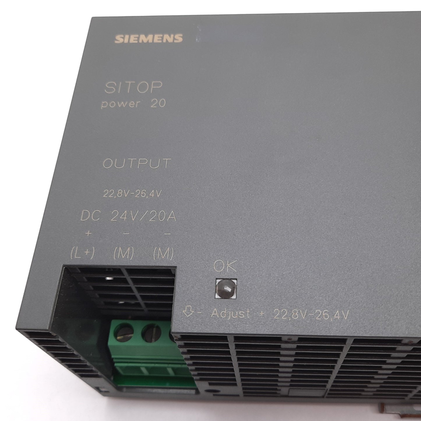 Used Siemens 6EP1436-2BA00 Power Supply, Input 3-Phase 400-500VAC, Output 24VDC 20A