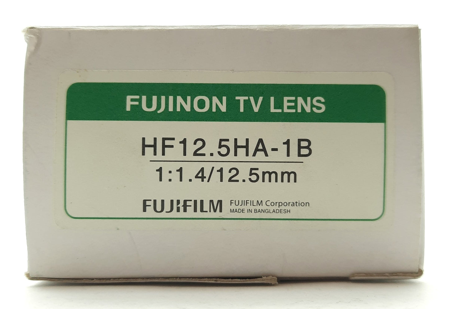 New – Open box Fuji HF12.5HA-1B Machine Vision Lens, 12.5mm FL, 2/3" Format, f/1.4-16, C-Mount