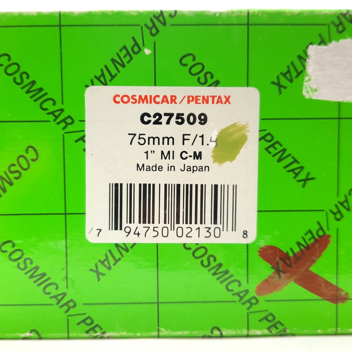 Cosmicar Cosmicar C27509 Machine Vision Lens, 75mm FL, 1