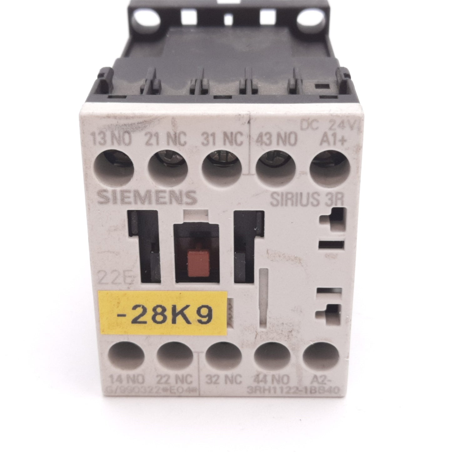 Used Siemens 3RH1122-1BB40 Contactor, 4-Pole 2x N/O 2x N/C, Coil: 24VDC, 10A 600VAC