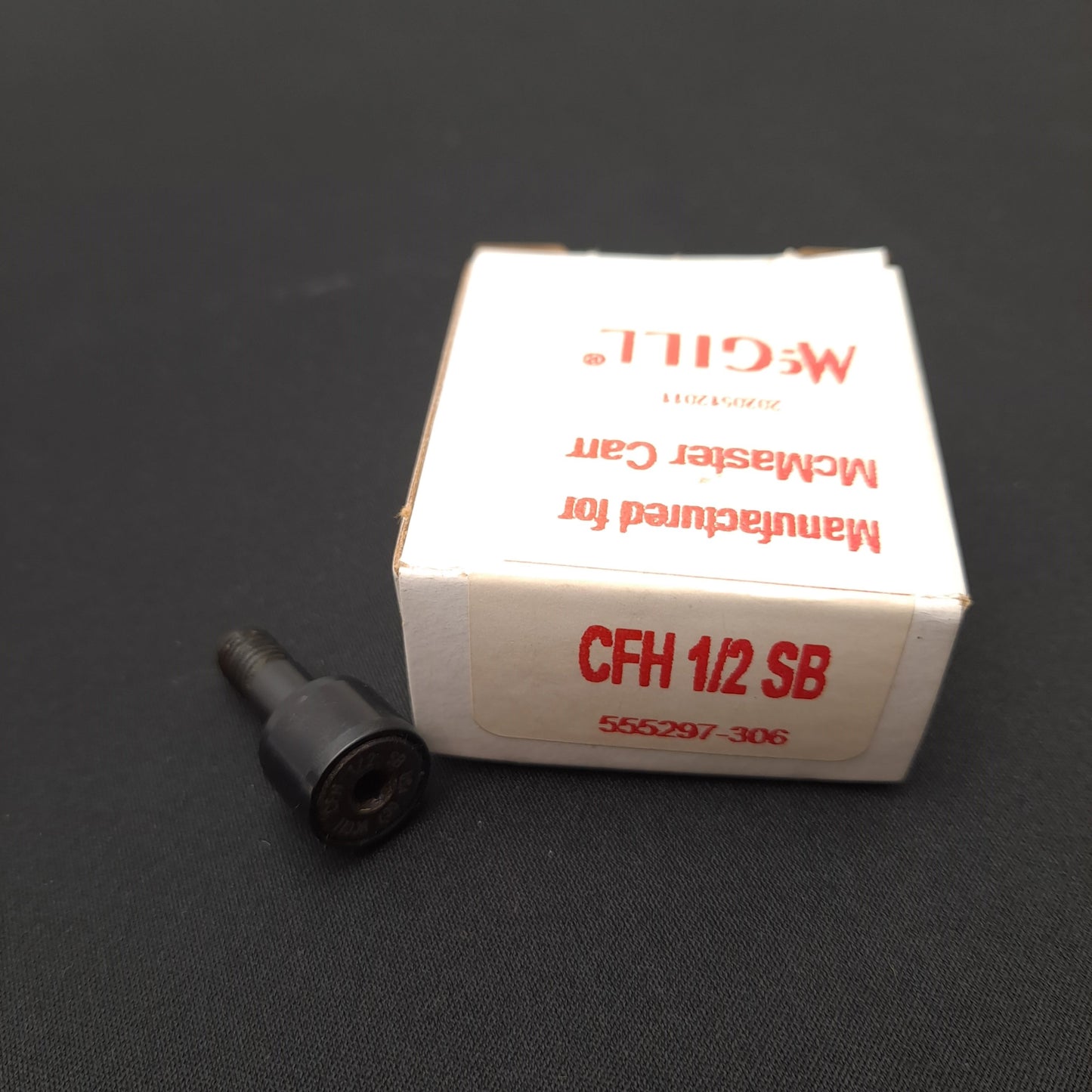 New Lot of 3 McGill CFH 1/2 SB Cam Follower, Roller DIA. 1/2", Thread 1/4"-28