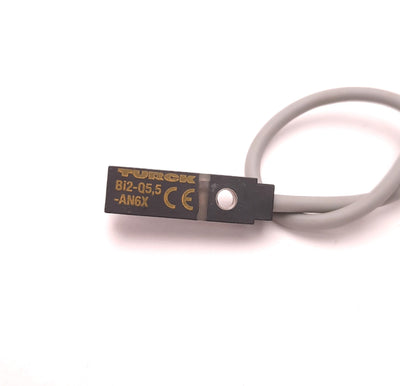 Used Turck BI2-Q5.5-AN6X Inductive Sensor, NPN-N.O., 10 - 30v DC, 2mm Range, Flush