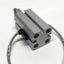 Used SMC MKB12-10RN-F9NVL Rotary Clamp Cylinder 12mm Bore, 10mm Stroke, 90° Clockwise
