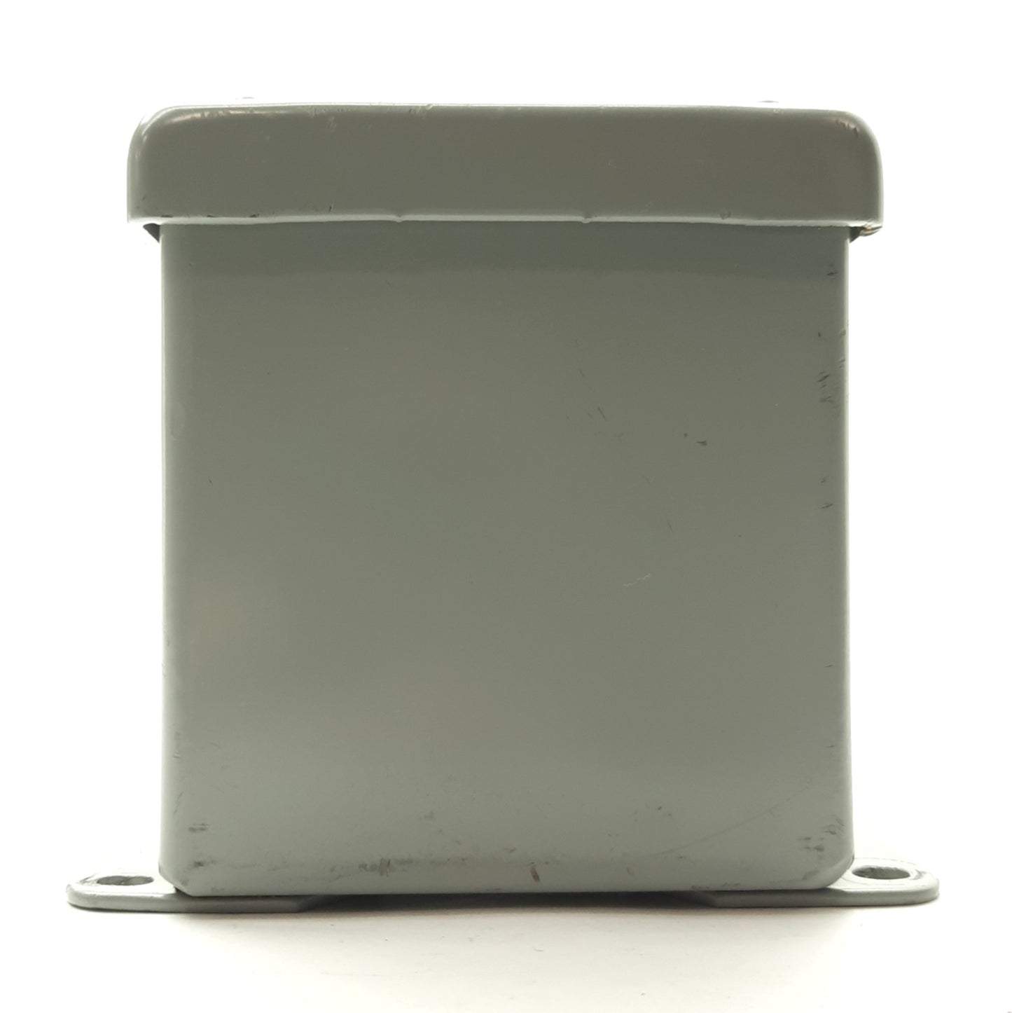 Used Hoffman E-1PBGX Gray Steel Pushbutton Enclosure, 3½ x 3¼ x 2¾", NEMA 12, *Hole*