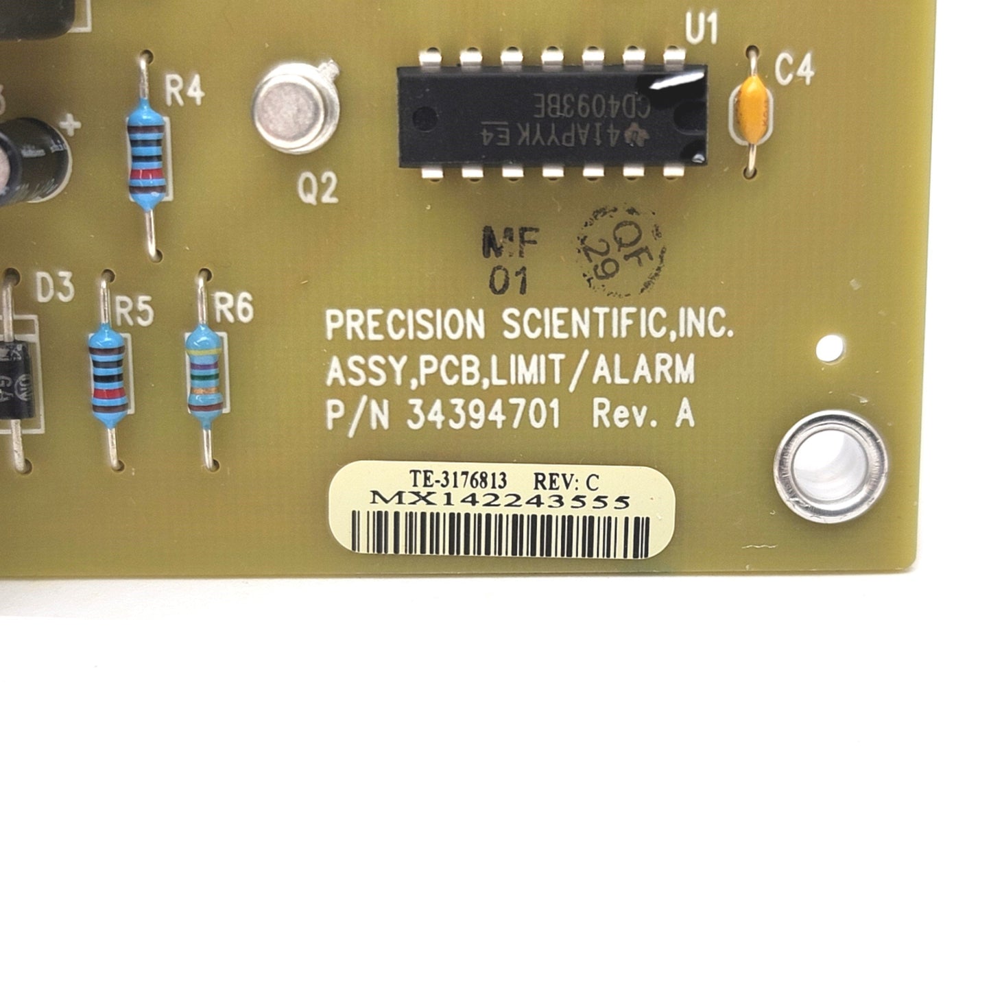 Used Thermo Fisher Scientific 3176813 REV C ASSY PCB HI LIMIT For 3721 Refrigerator