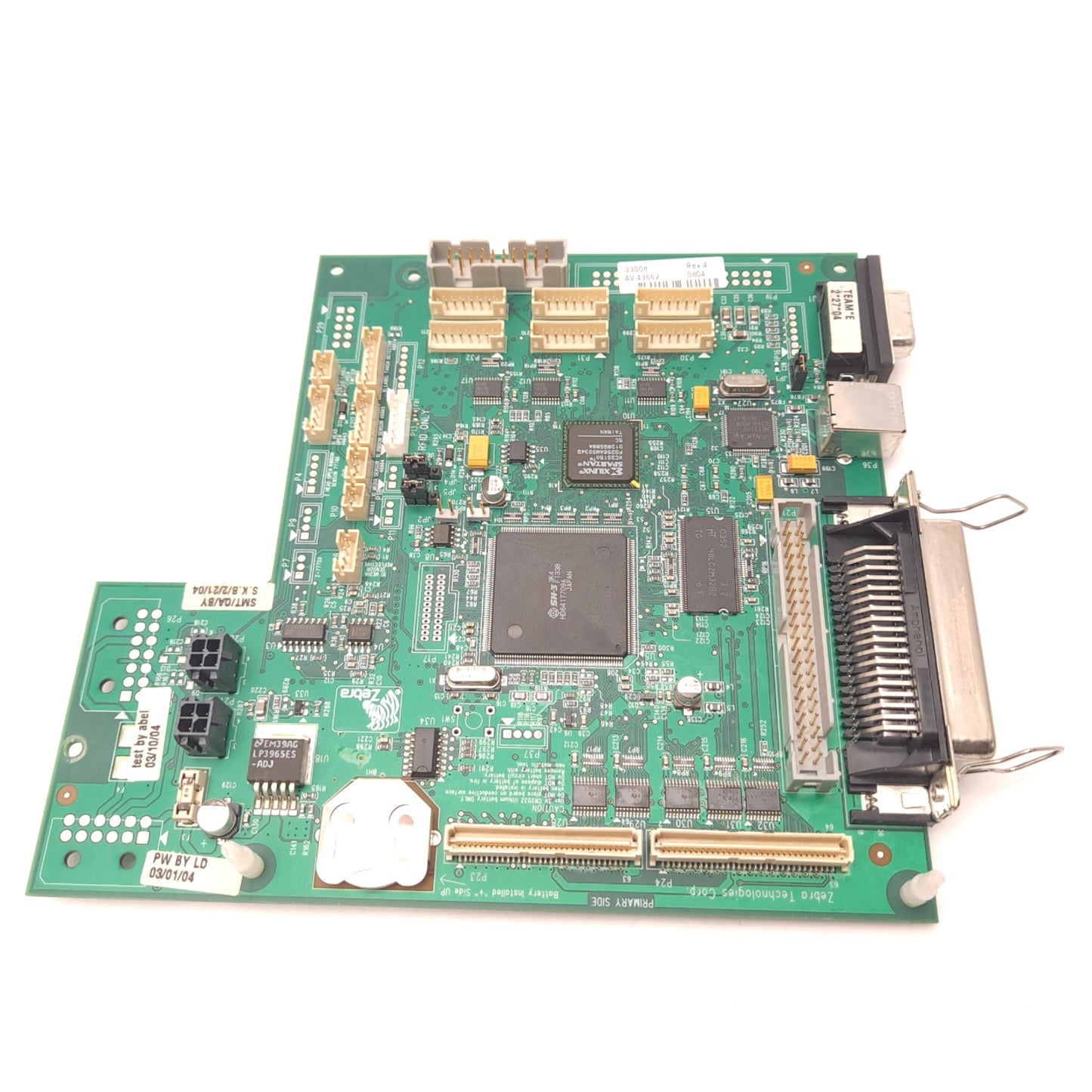 Used Zebra 33008 Rev A Main Control Board Serial USB For 90/140/170 XI III+ Printer