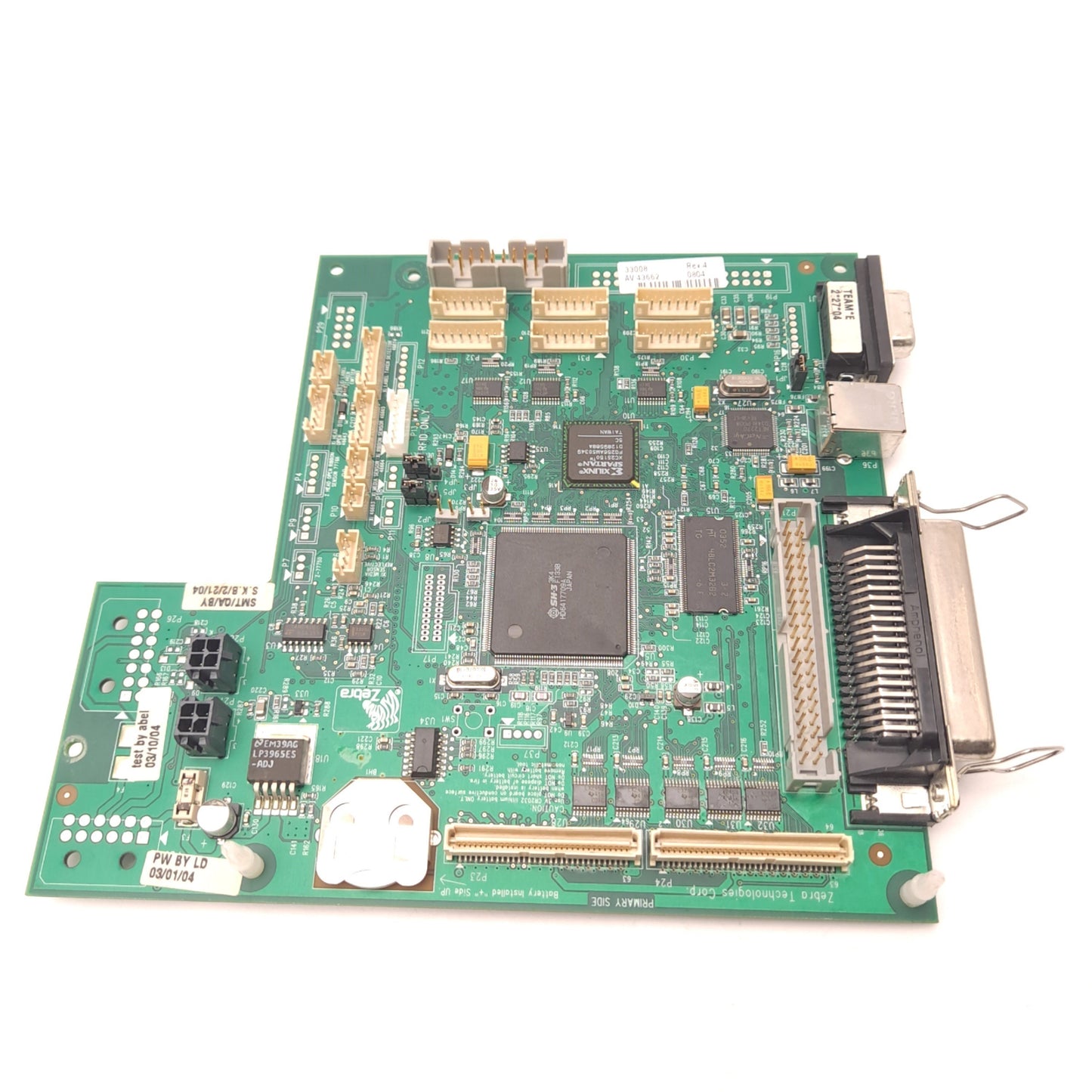 Used Zebra 33008 Rev 11 Main Control Board Serial USB For 90/140/170 XI III+ Printer