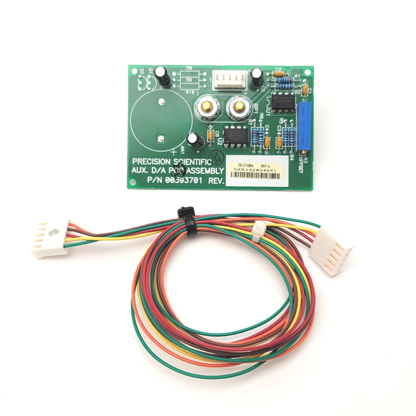 Used Thermo Fisher Scientific 3176804 REV A ASSY PCB AUX. D/A For 3721 Refrigerator