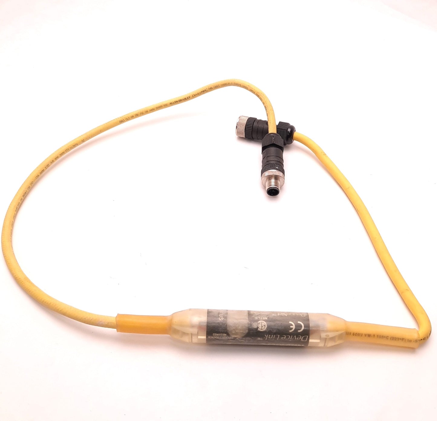 Used Allen-Bradley 1485D-A3C3-C DeviceLink Discrete I/O Conductor, 5 Pin Connections